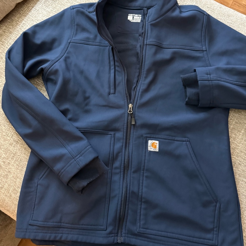 Carhartt Navy Full-Zip Work Hoodie